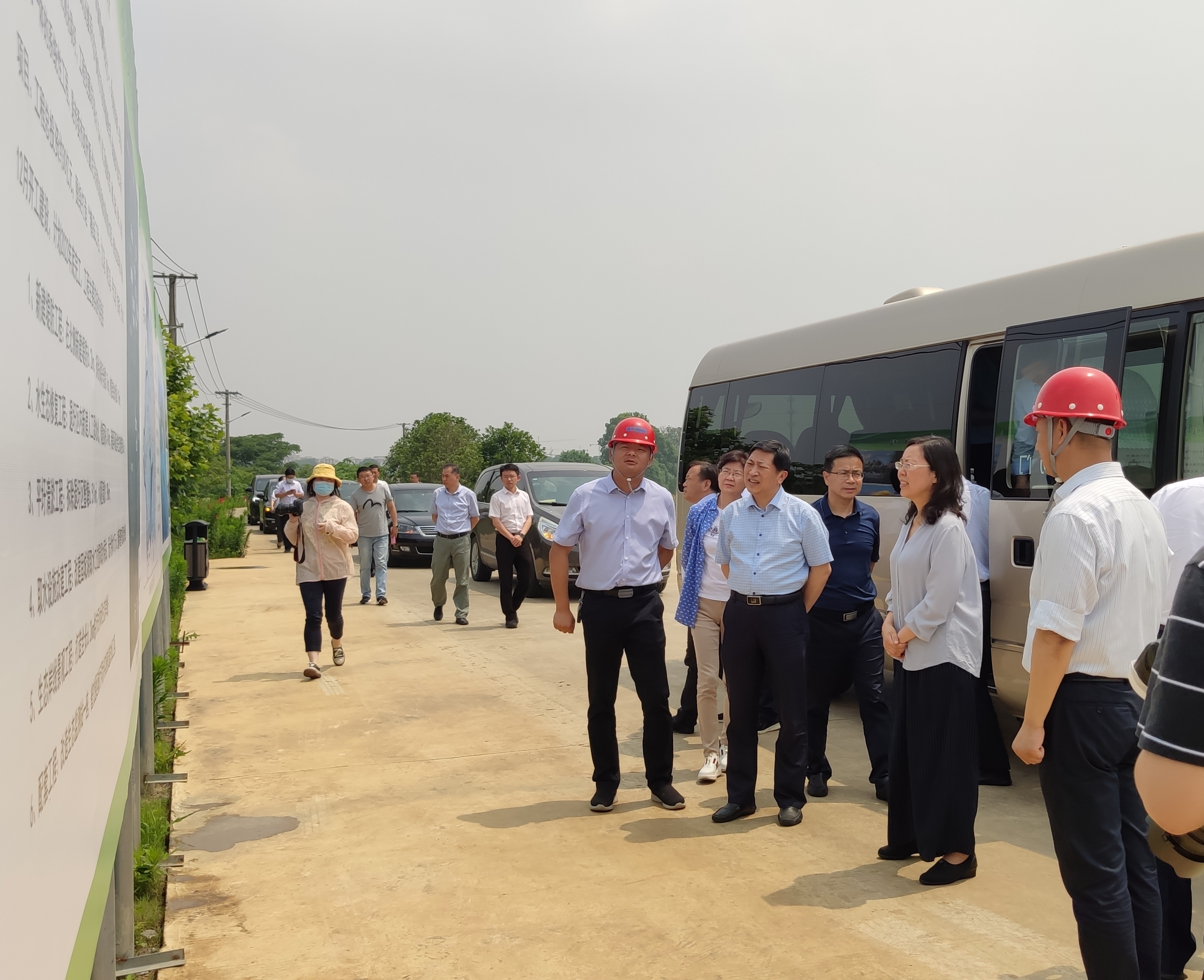 陈星莺副省长调研固城湖退圩还湖工程项目